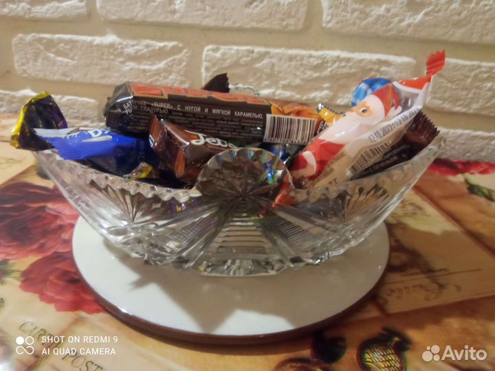 Хрустальная ваза (лодочка) СССР