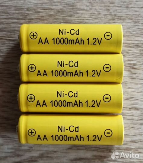 Ni cd аккумулятор 1.2 в AA600mAh, 1000, 2000mAh