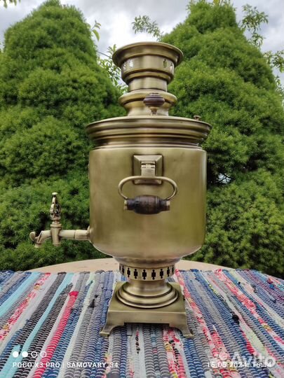 Самовар на дровах старинный