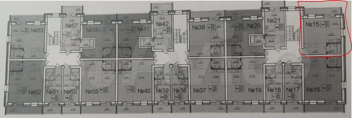 Своб. планировка, 42,4 м², 3/3 эт.