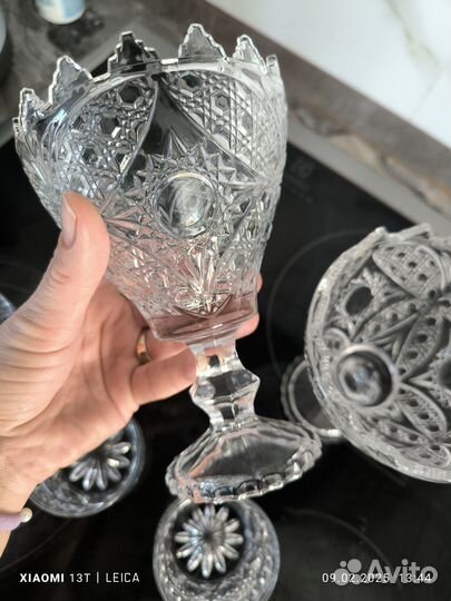 Хрусталь, рюмки, фужеры, хрустальная посуда