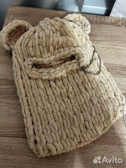 Вязаная балаклава женская