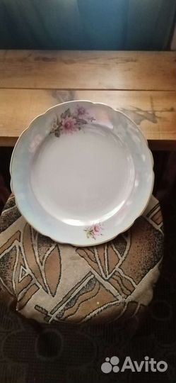Блюдо перламутровый фарфор