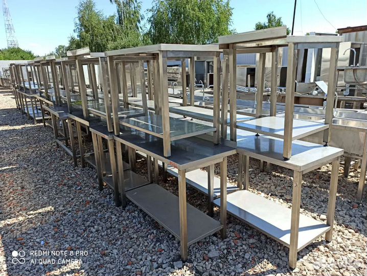 Столы,стелажы,гастроёмкости,шпильки,из нержавейки