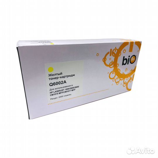 Картридж Q6002A желтый 2000 стр