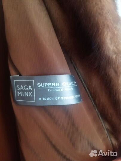 Шуба норковая 48 50 бу