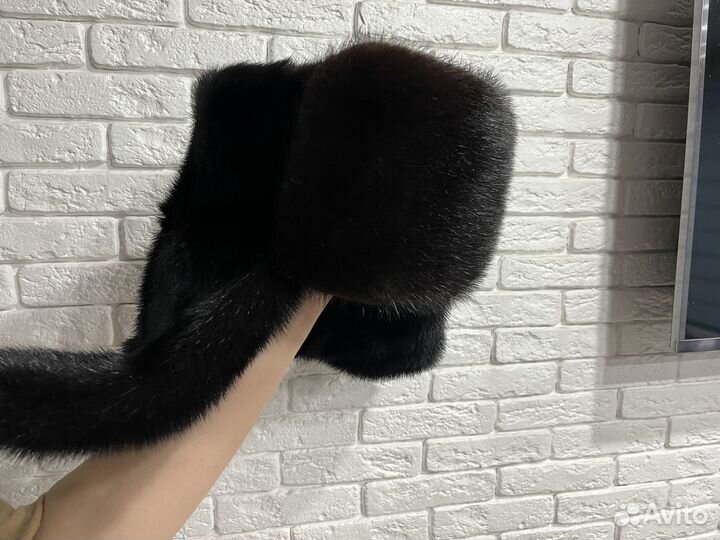 Норковая шапка мужская