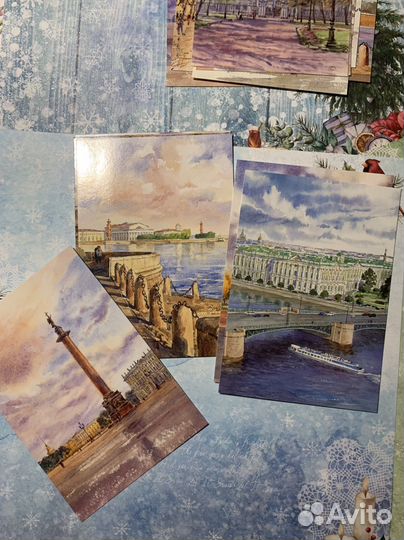 Открытки Санкт-Петербург в акварелях
