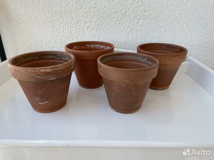 Глиняные горшки 10 шт