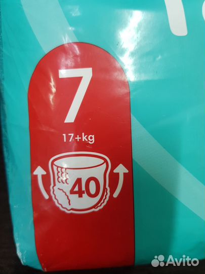 Трусики Памперс 7, 40шт
