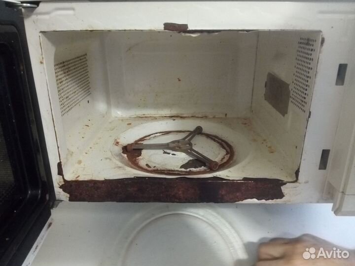 Свч микроволновая печь gorenje рабочая ржавая