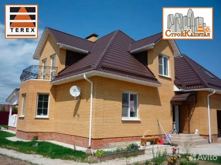 Кирпич облицовочный Терекс Желтый гладкий