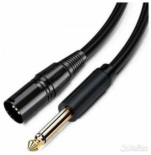 Микрофонный аудио Кабель XLR (M) Male - 6.3 (6.5)