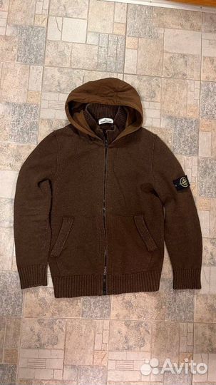 Stone island zip hoodie Wool