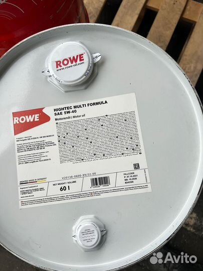 Rowe Multi Formula 5w40 Масло моторное 60л