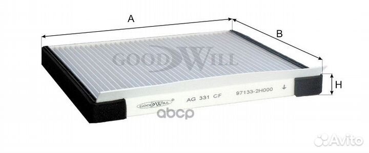 Фильтр салона hyundai Accent III, Elantra