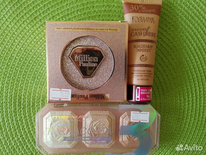 Хайлайтер, тон, тени, пудра, лаки