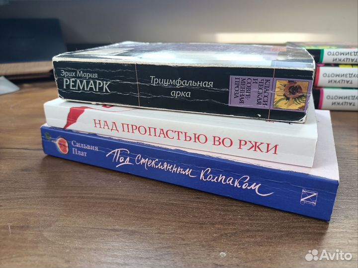 Книги (Ремарк, Сильвия Плат, Сэлинджер)