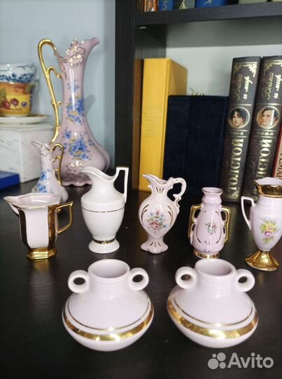 Миниатюра розовый фарфор