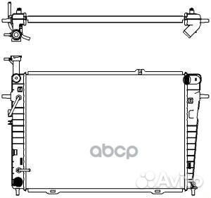 Радиатор охлаждения двигателя hyundai tucson (JM)
