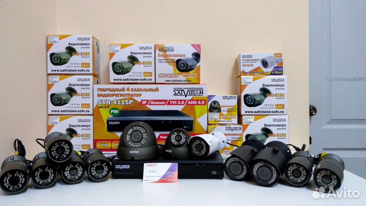 Видеонаблюдение 12 камер+регистратор