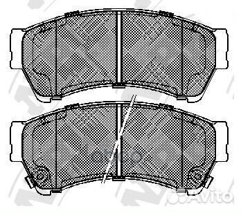 Колодки тормозные дисковые перед PN5806 NiBK
