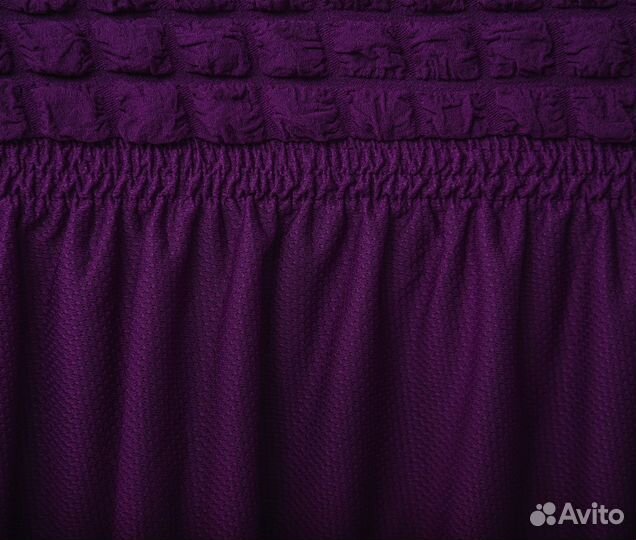 Чехлы на угловой диван на резинке, Фиолетовый