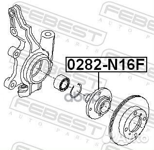 Ступица колеса nissan almera N16E 00-06 пер. 02