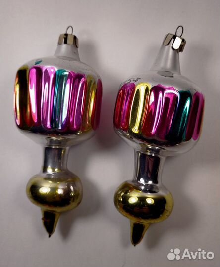 Ёлочные игрушки СССР. Стекло