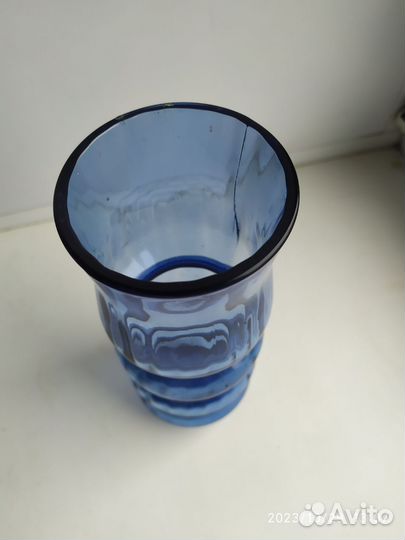 Ваза цветное стекло СССР в ассортименте