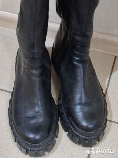 Сапоги женские зимние, размер 40, натуральная кожа