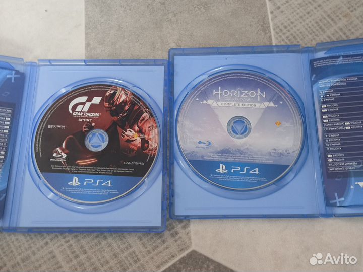 Диски на ps4 horizon zero dawn, Gran Turismo