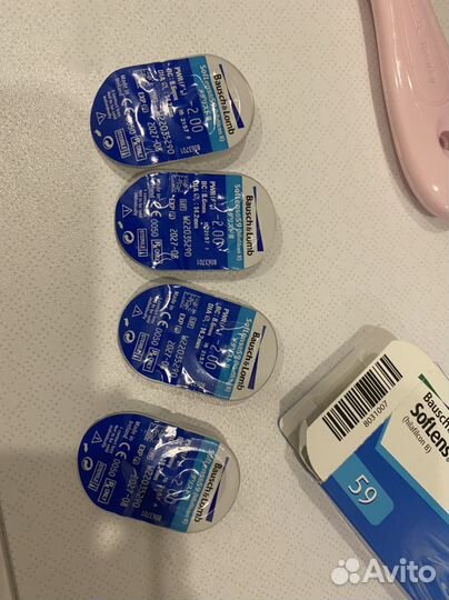 Линзы контактные, на -2