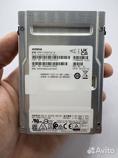 SSD Kioxia 6.4Tb KPM71VUG6T40