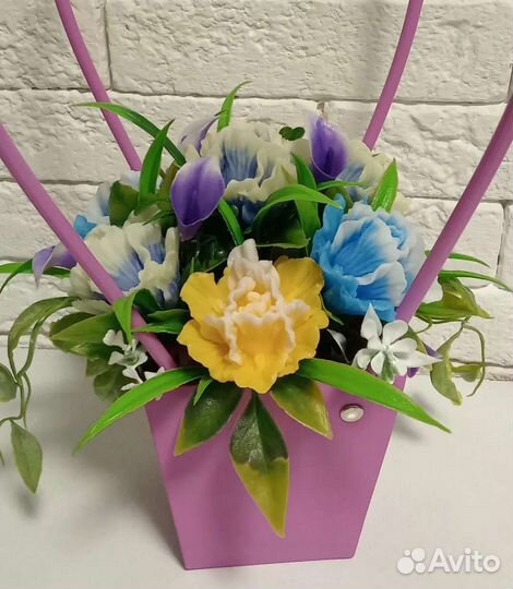 Букет цветов из мыла