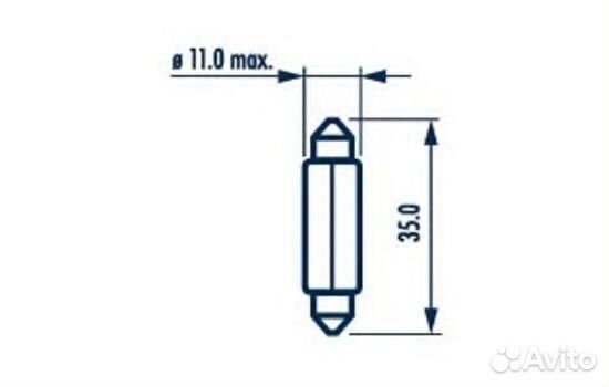 Narva 17136 Лампа доп. освещ. 24V C5W картон мин