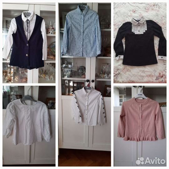 Школьные блузки кардиганы