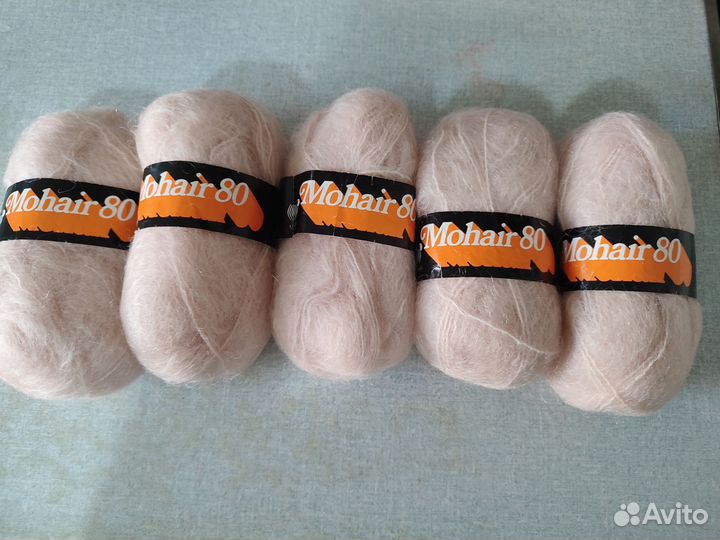 Пряжа нитки для вязания, мохер