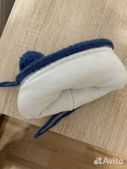 Шапка для новорожденного зима