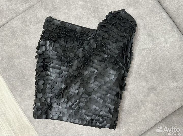 Юбка с пайетками zara m