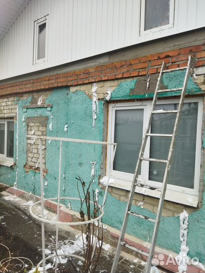 Заполнение пустот Утепление стен Пеноизолом