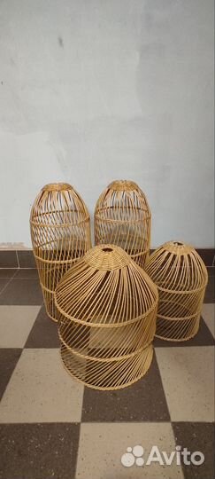 Абажур плетеный