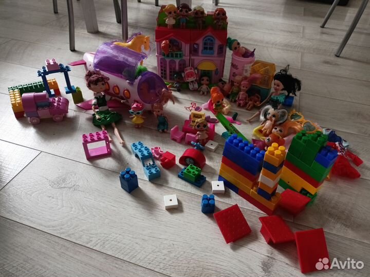 Игрушки пакетом для девочки