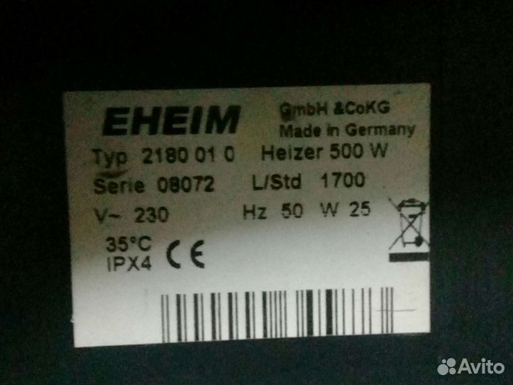 Термофильтр eheim 2180