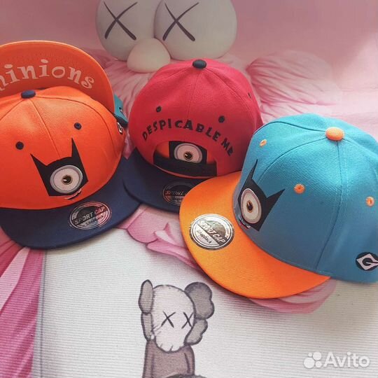 Кепка бейсболка детская Миньон снепбек snapback