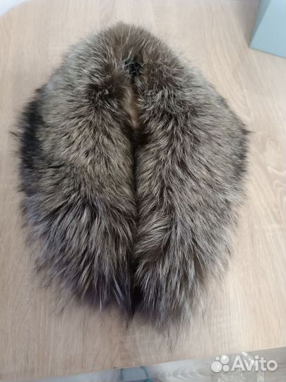 Воротник чернобурка бу 90 см