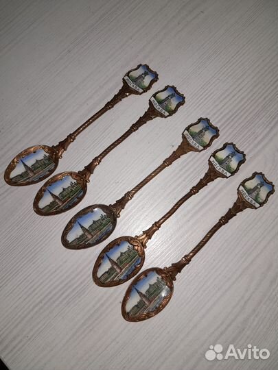 Ложки сувенир Москва, Вилки д/лимона СССР наборы