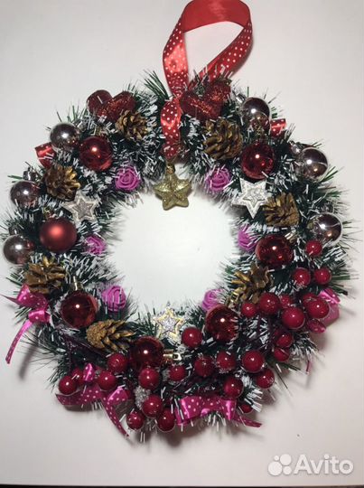 Новогодний и рождественский веночек