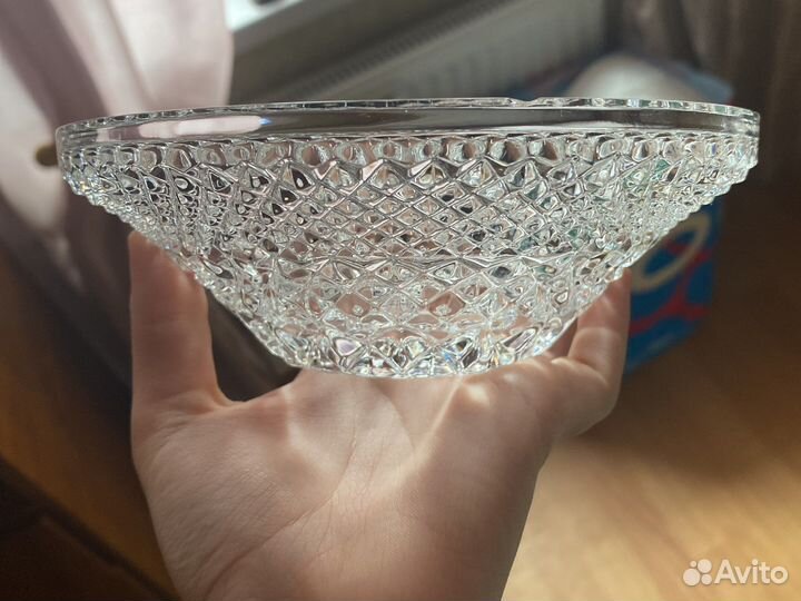 Ваза для фруктов хрусталь СССР