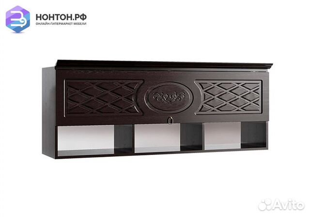 Полка Престиж шоколад / венге